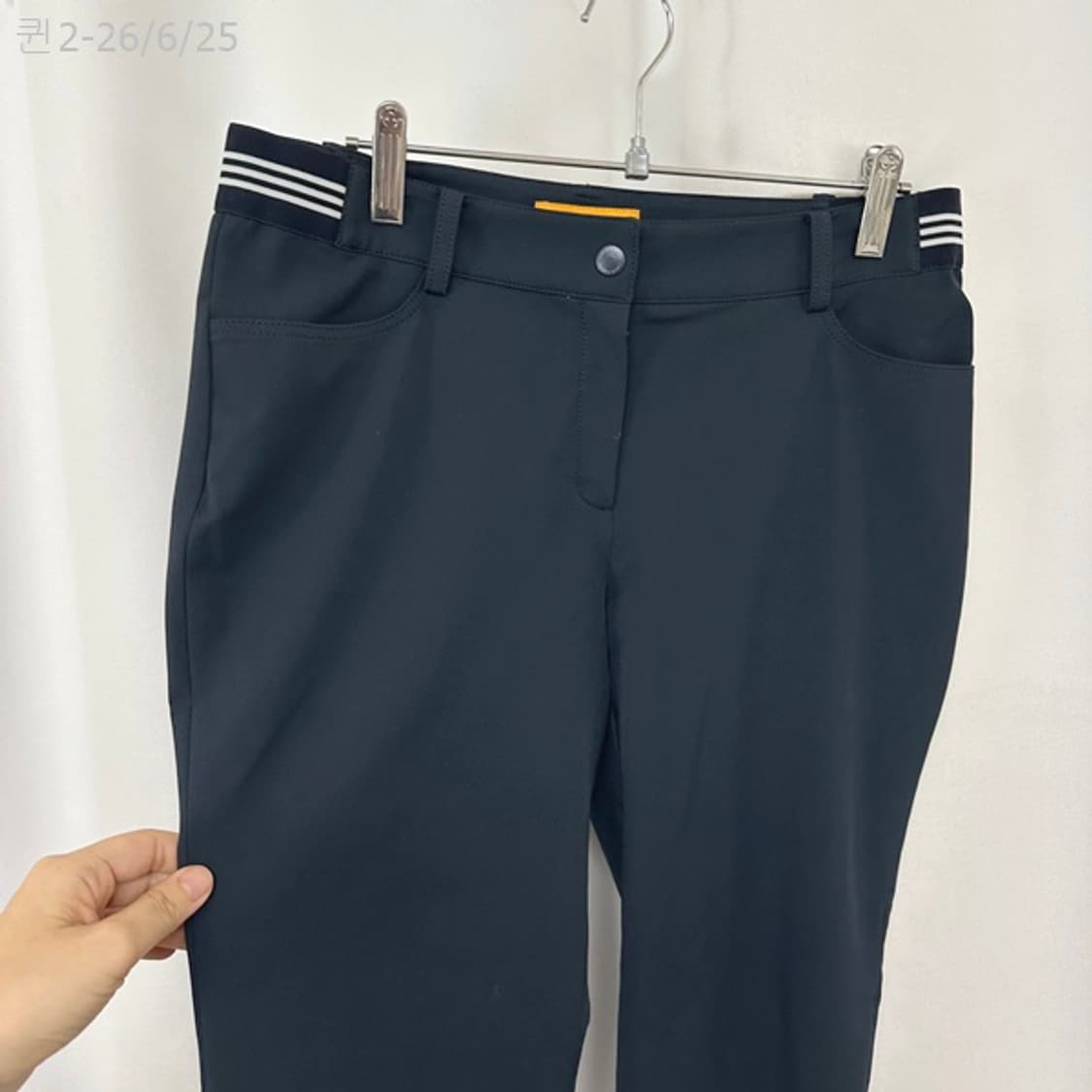 루이까스텔 여자 골프 스판 얇은바지 네이비 70 상품이미지4