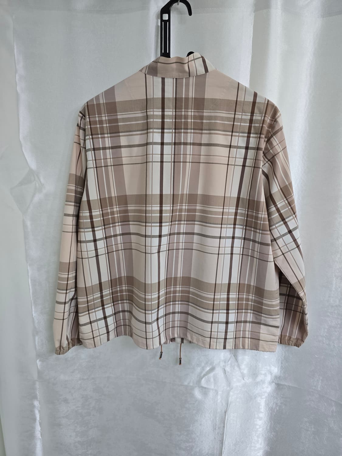 Munsingwear 체크 패턴 집업 자켓 (2147) 상품이미지2
