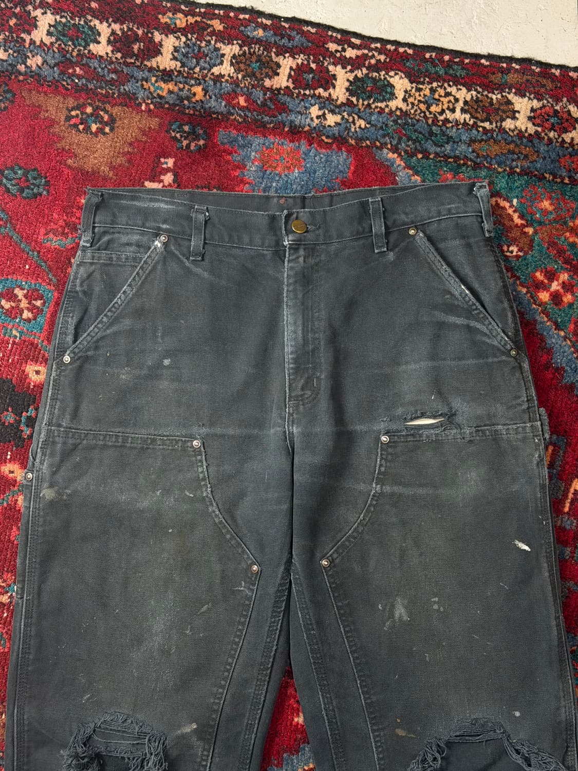 *RARE* OG 칼하트 B136 더블니 블랙 칼하트 썩블니 하드페이딩 상품이미지5