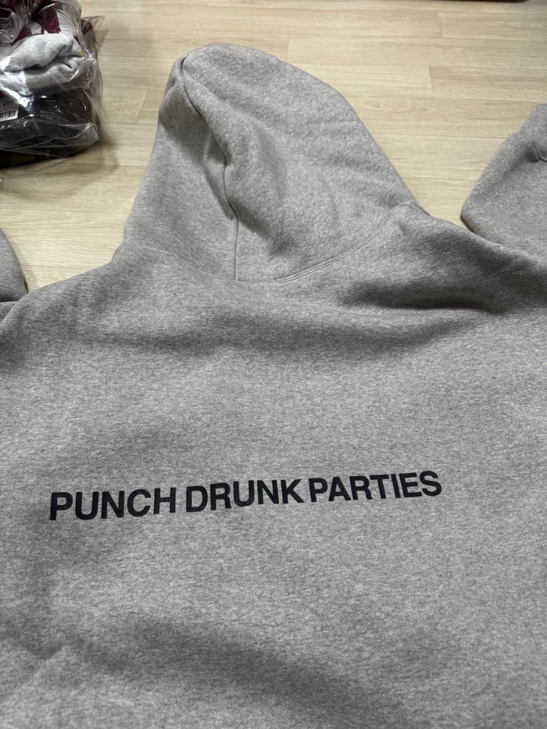 [2] 펀치드렁크파티즈 후드티 그레이 상품이미지5