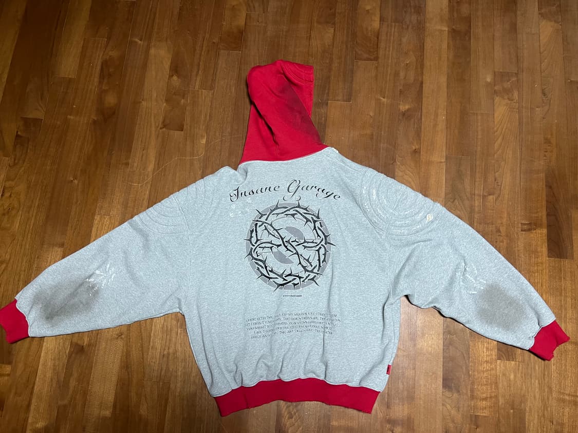 인세인개러지 팬서 스크래치 후드집업 3사이즈 상품이미지2