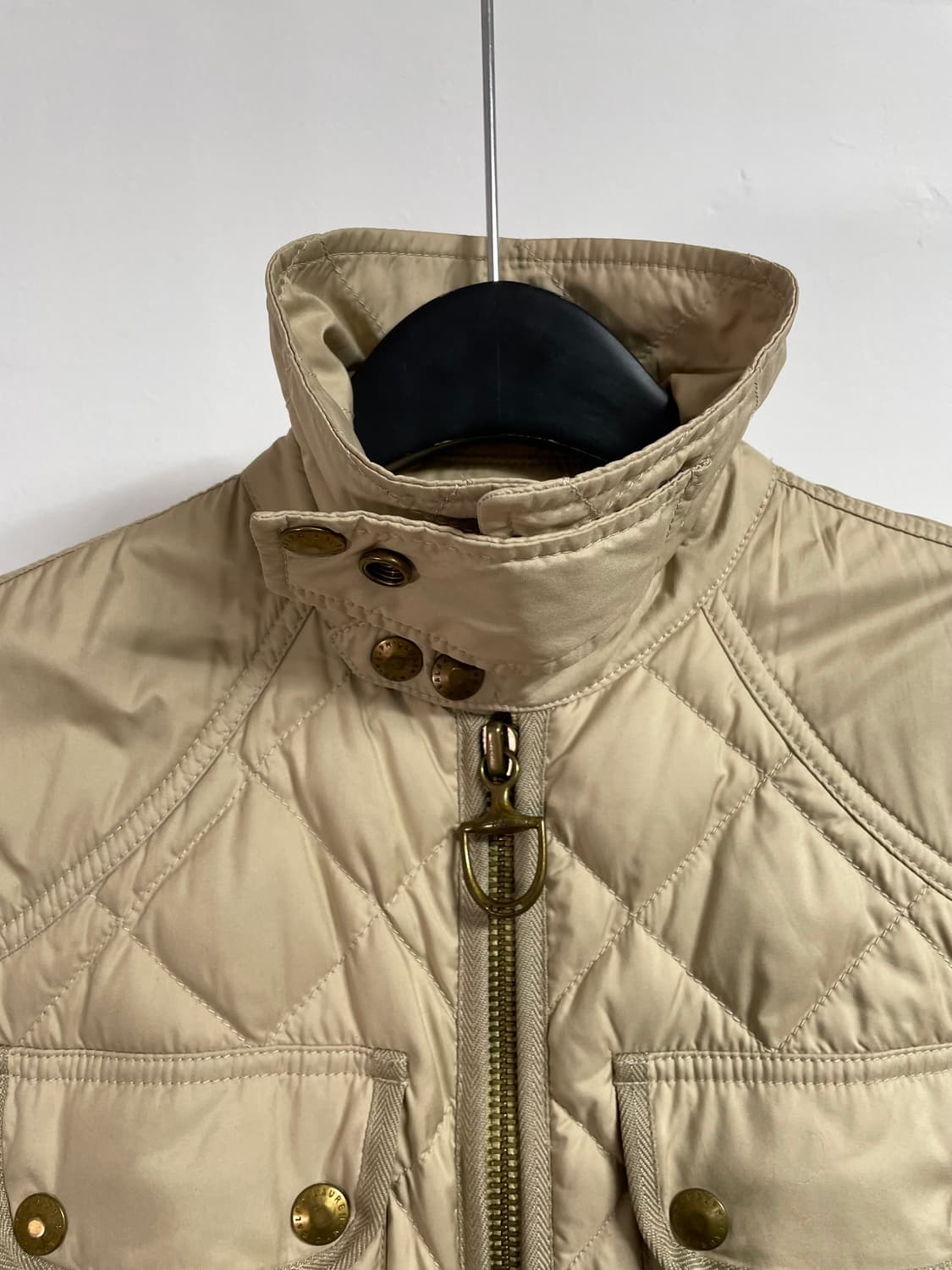 폴로 랄프로렌 크림베이지 투웨이 퀼팅자켓 (on.331)   상품이미지4