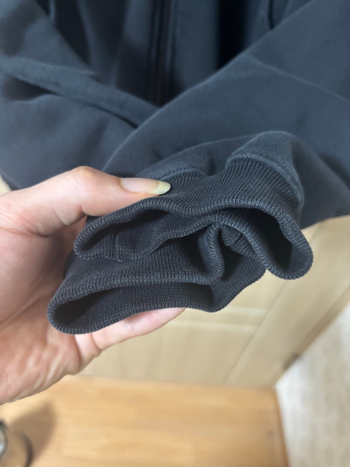 블랙아웃 빈티지워싱 집업 후드 상품이미지9