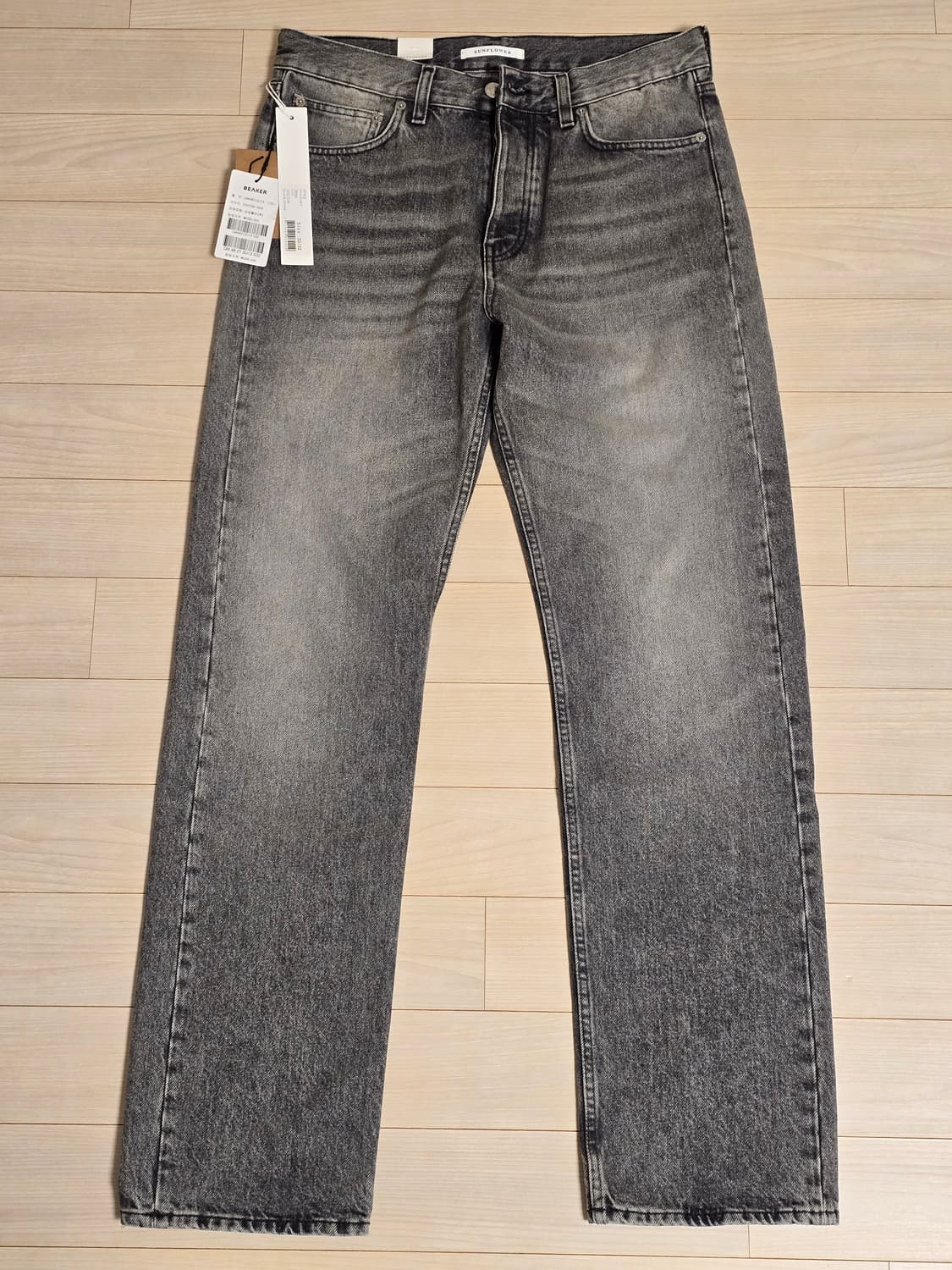 선플라워 24fw 루즈 데님 그레이 32 새제품 상품이미지1