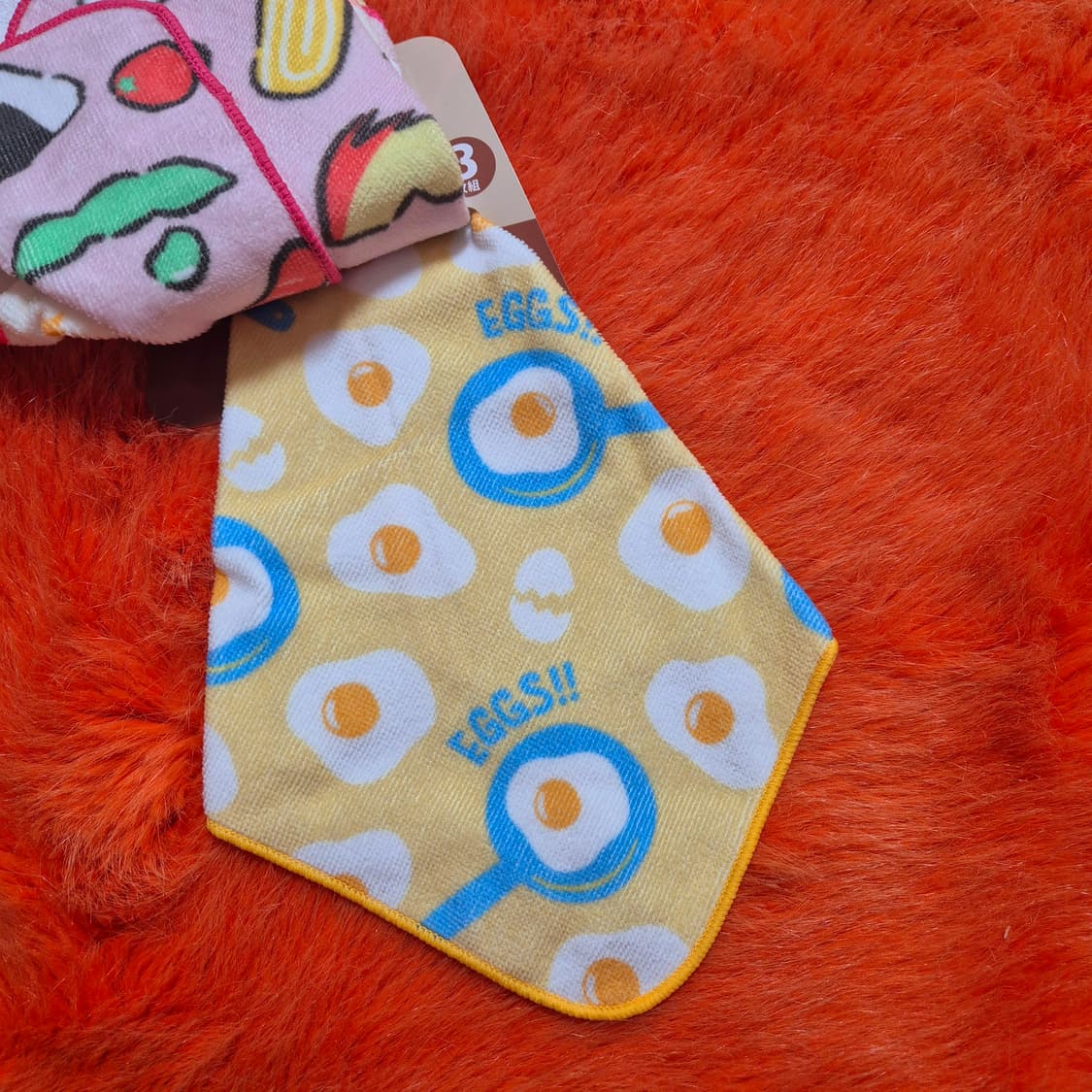 일본 음식 고리수건 3매 새상품 상품이미지3