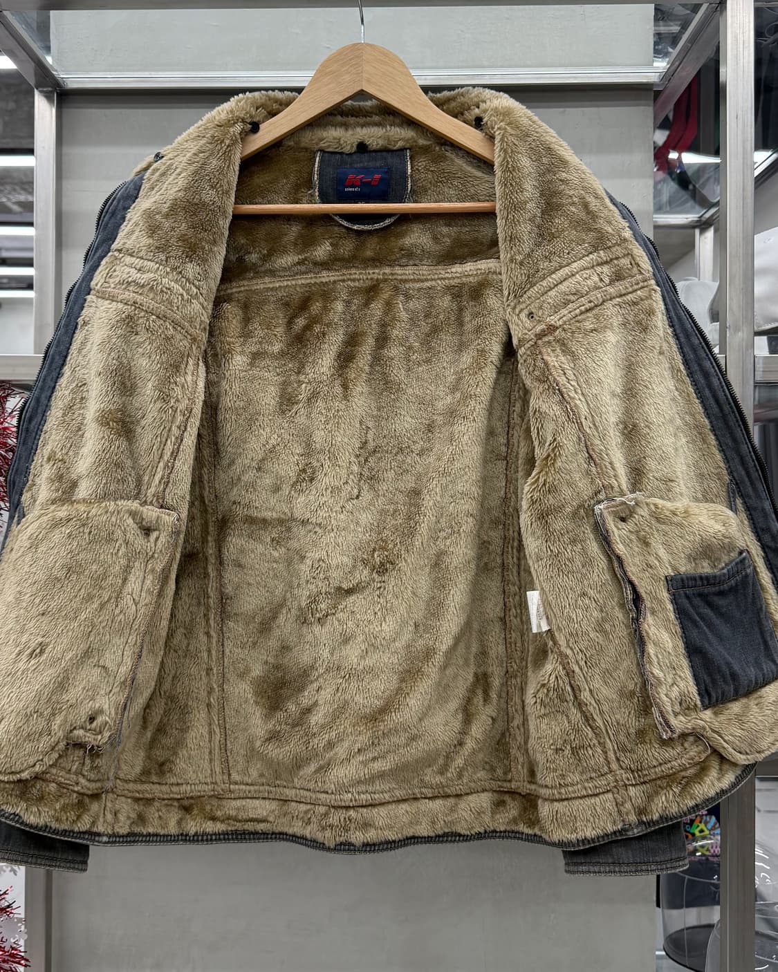 K-I 00s 쉐르파 라이닝 데님 트러커 자켓 상품이미지6