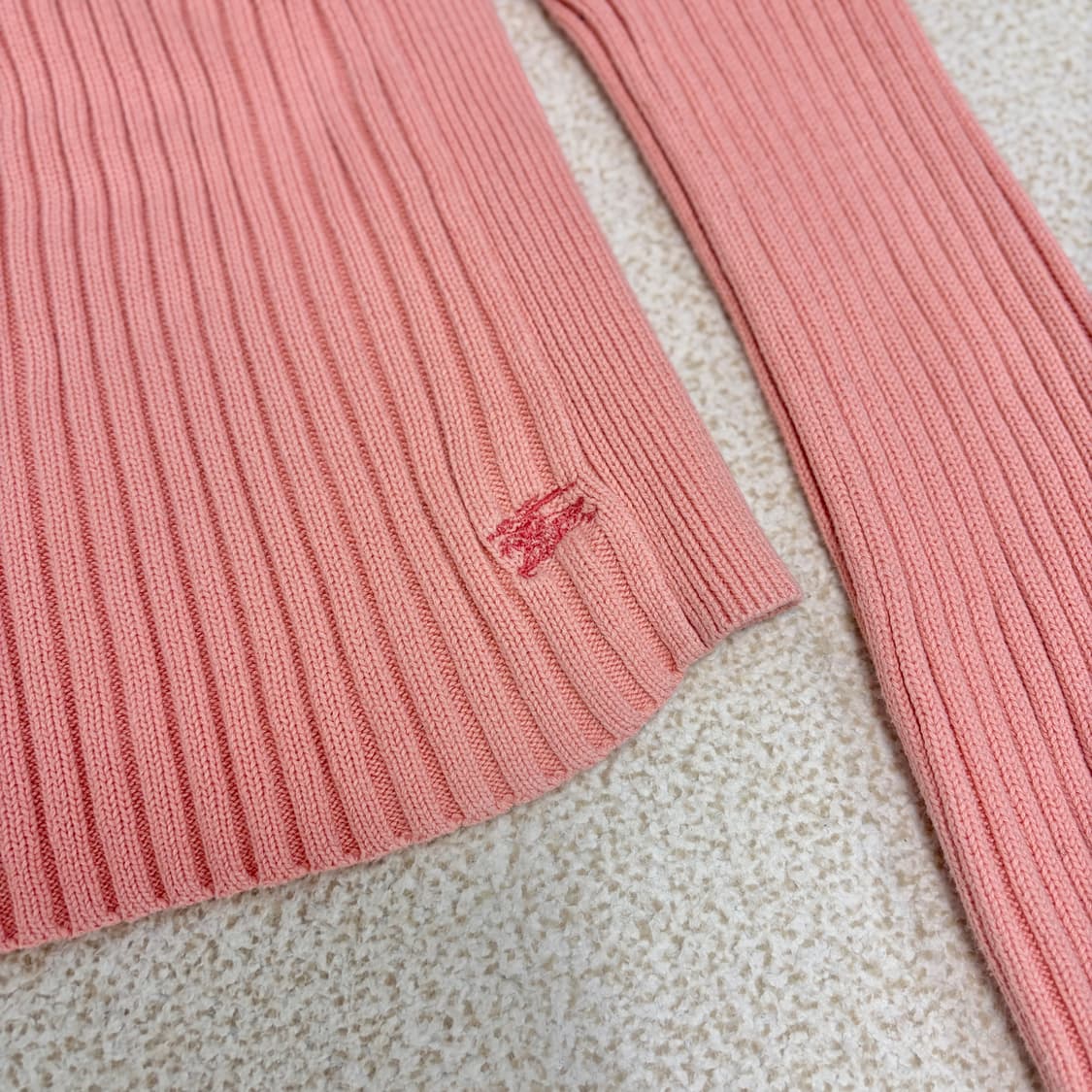 버버리 런던 골지 핑크 니트 상품이미지4
