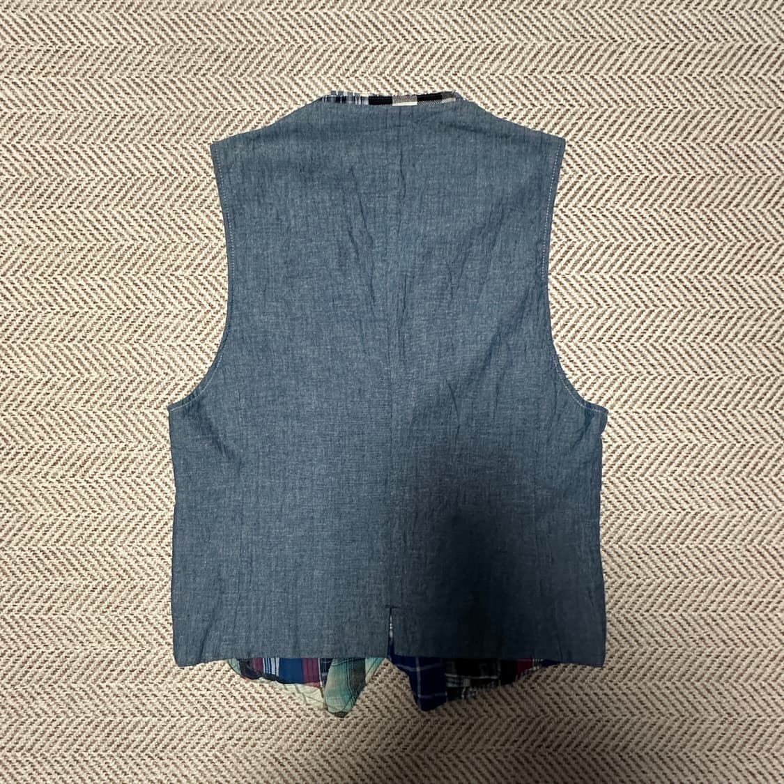 BLUE BLUE japan patchwork vest 상품이미지2