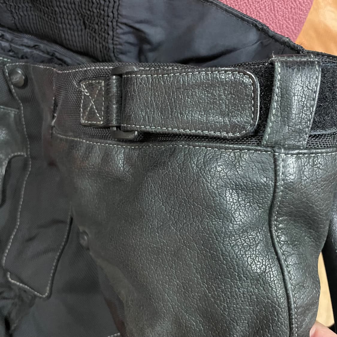 소가죽배색 바이크팬츠30-34 상품이미지7
