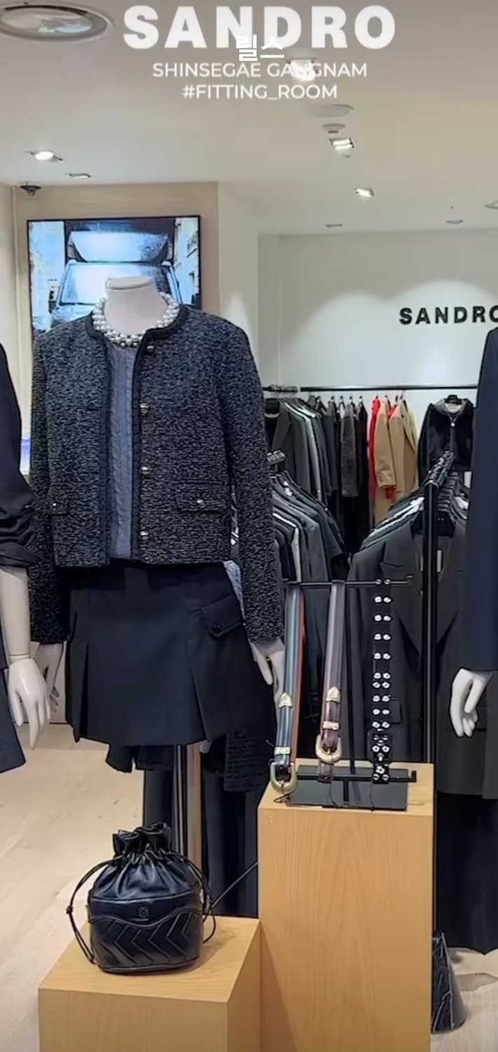 Sandro 산드로 트위드 자켓 36 상품이미지4