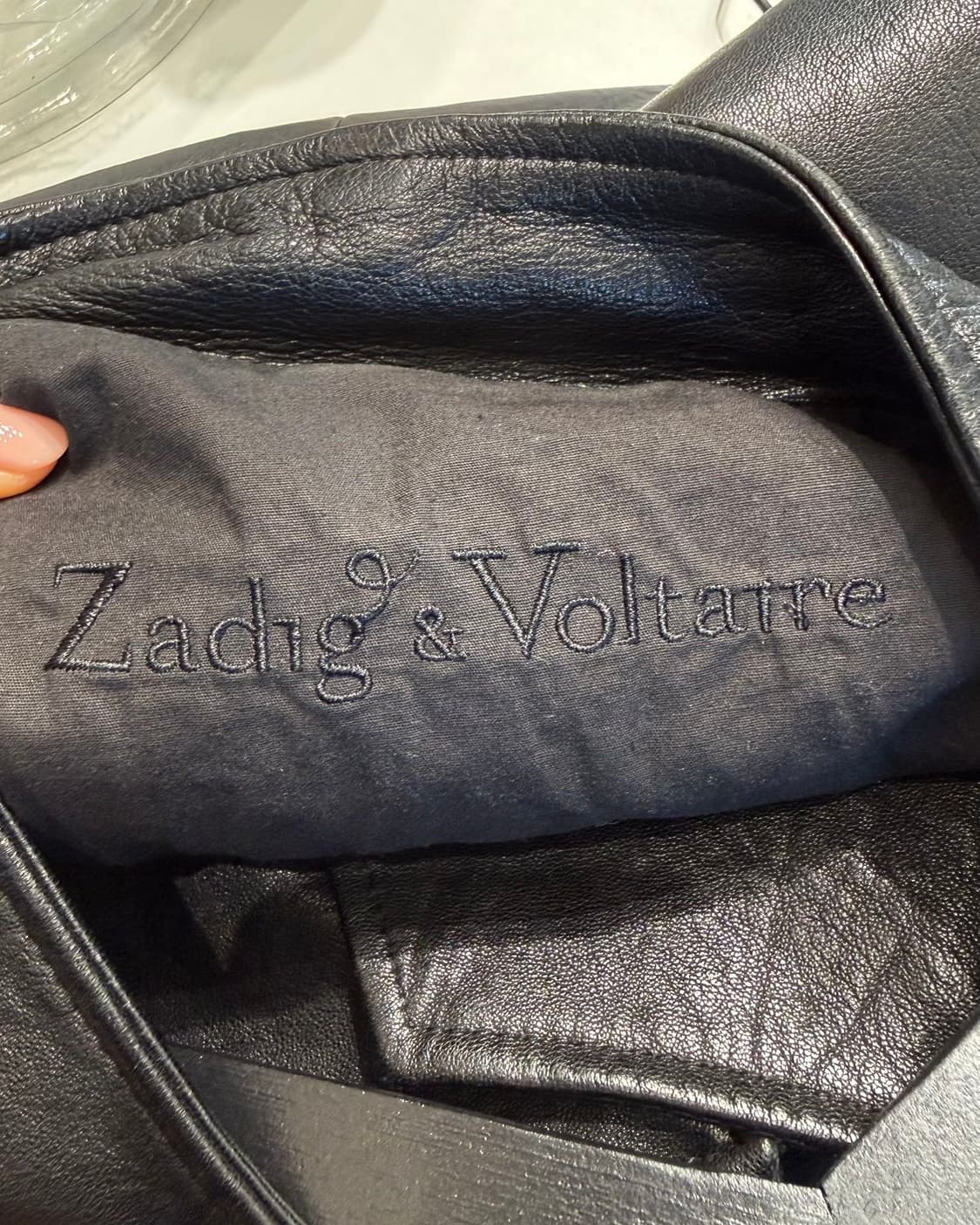 쟈딕 앤 볼테르 블랙 쉽스킨 스터드 버이커 자켓 상품이미지8