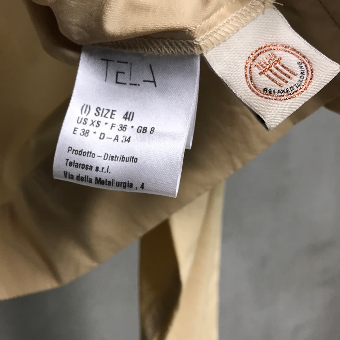 TELA 뗄라 셔츠 베이지 40(W) 상품이미지6