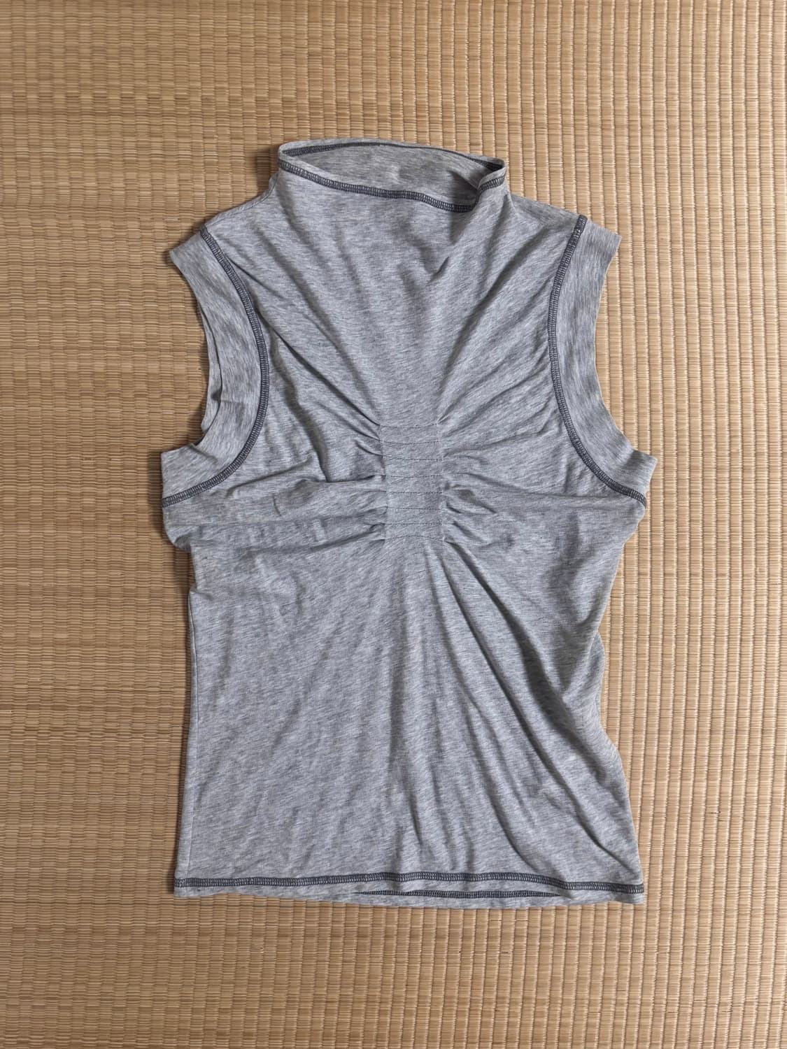 울리카상투스 핀턱 하이넥 탑 상품이미지2