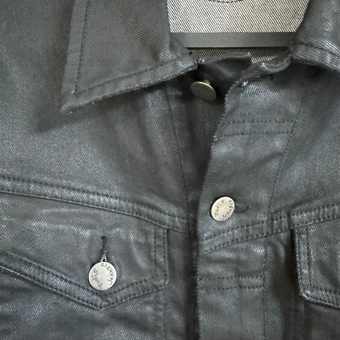 누디진 청자켓 블랙코팅 상품이미지4