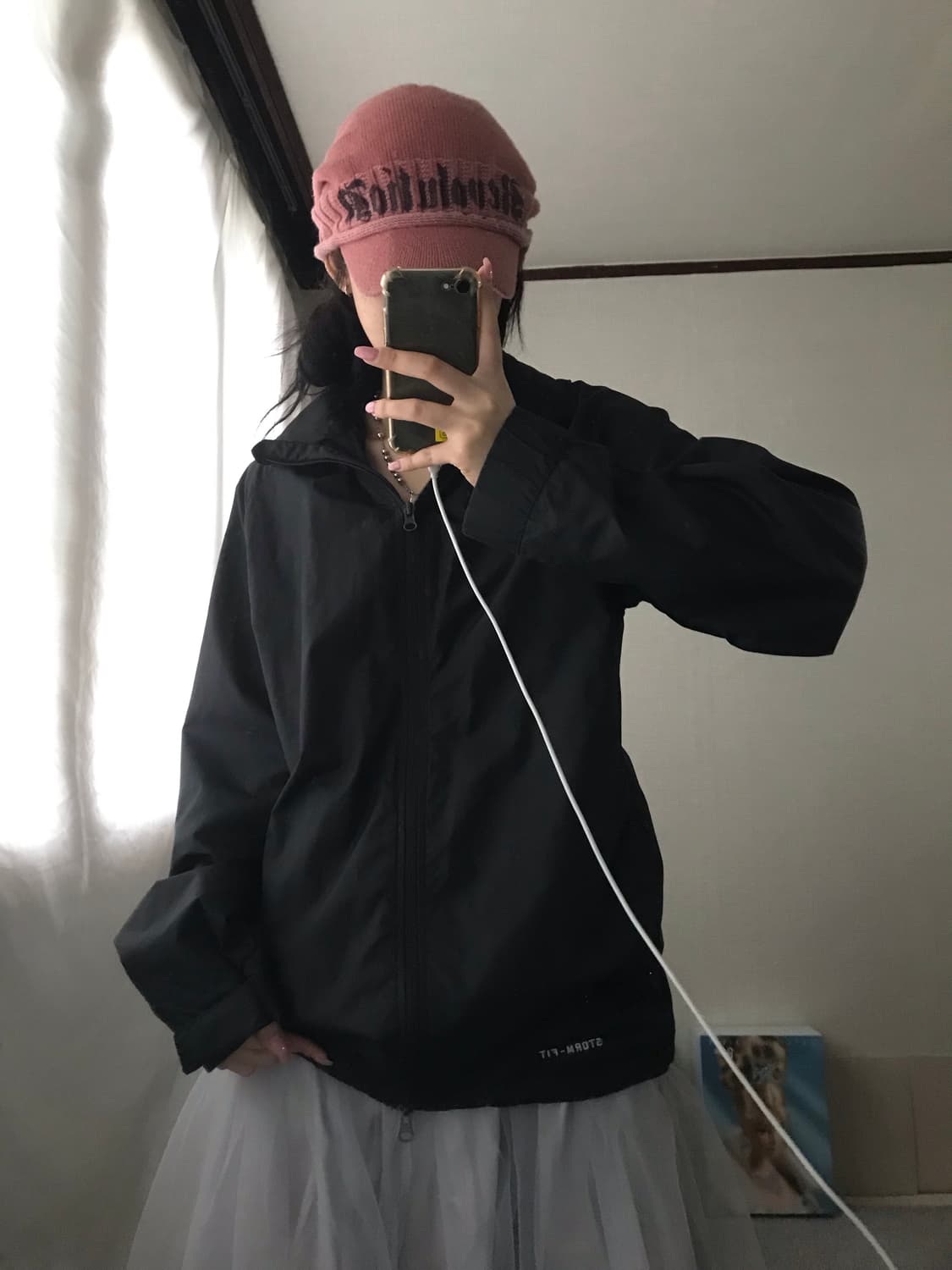 나이키 블랙 투웨이 바람막이 상품이미지6