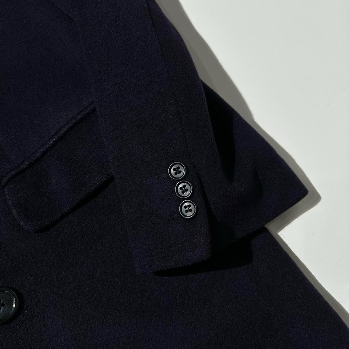오스틴 리드 캐시미어 100% 더블 롱코트 네이비 상품이미지4