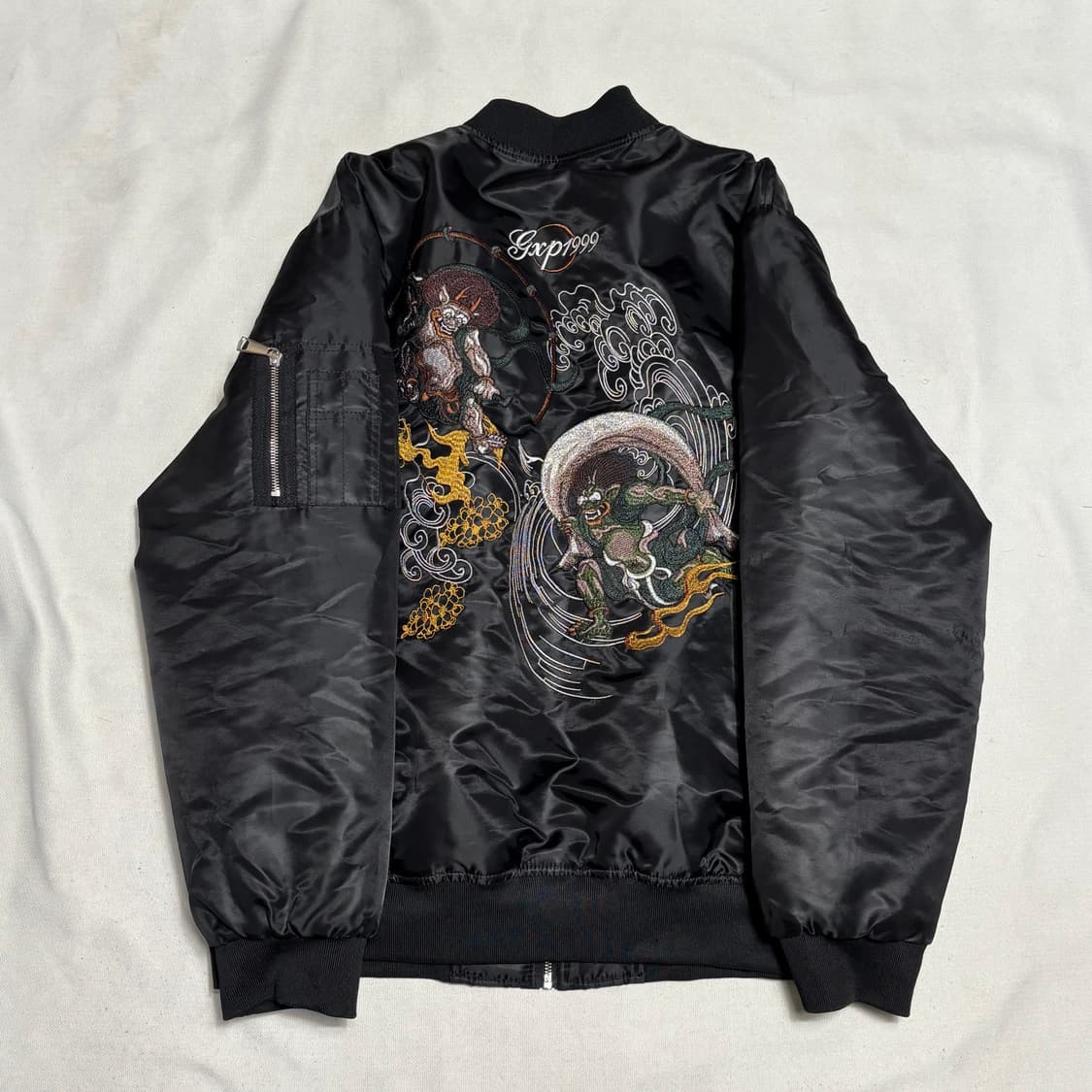 jpn vtg 오니 자수 스카쟌 상품이미지2