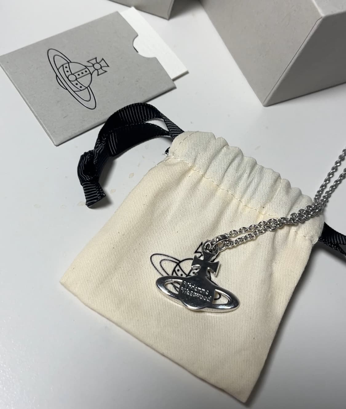 비비안웨스트우드 목걸이 실버 상품이미지3