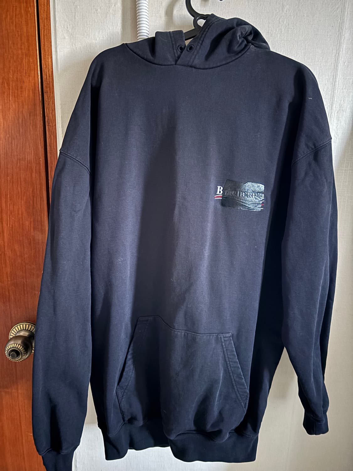 발렌시아가 웨이브 로고 개퍼 후드  상품이미지2