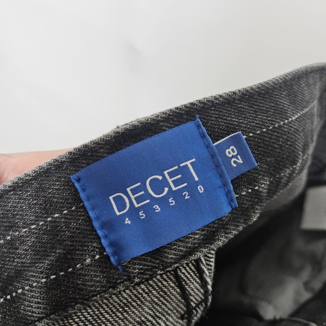 데케트 decet 스트라이프 와이드 데님팬츠 28 상품이미지5