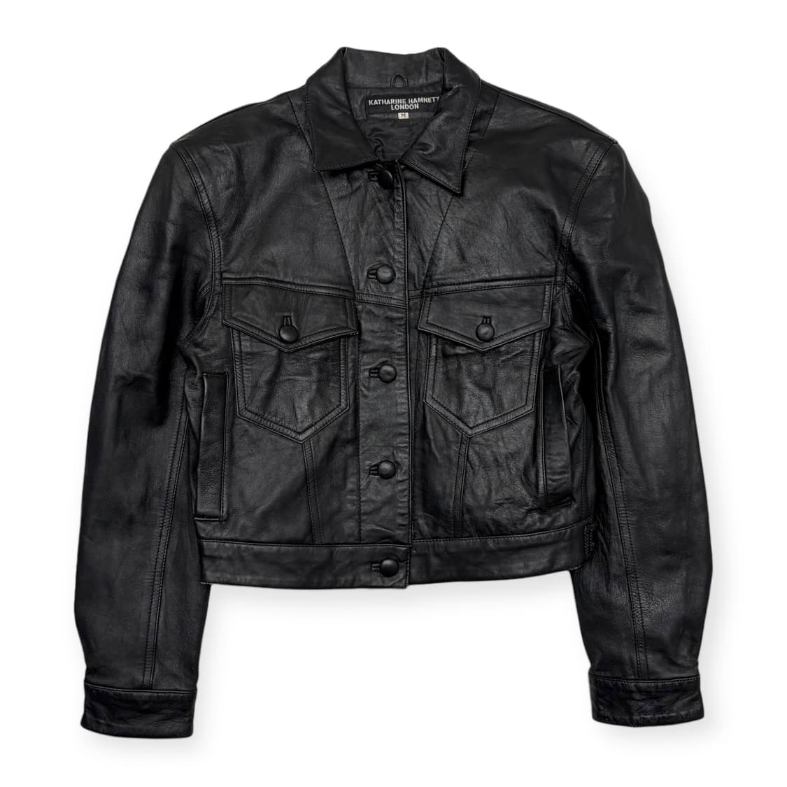 Katharine hamnett 캐서린햄넷 가죽 자켓 상품이미지1
