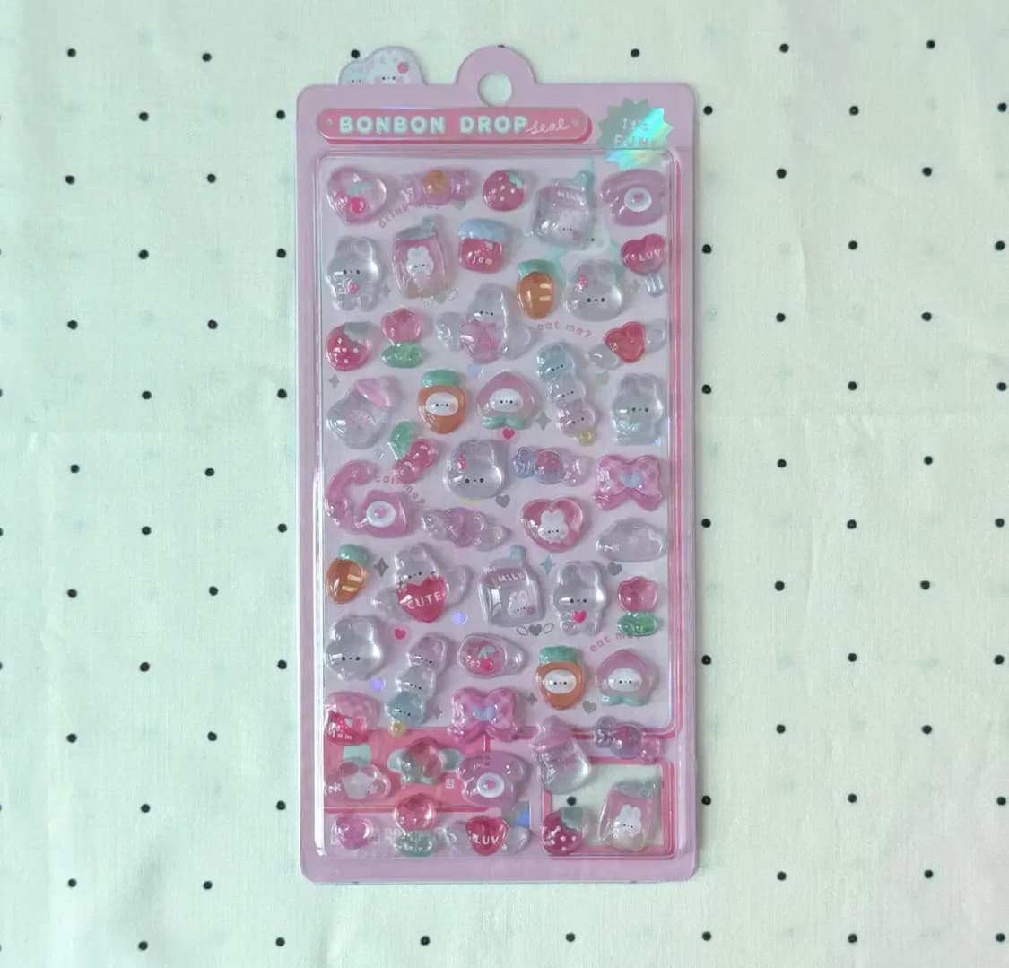 토끼 봉봉드롭 스티커 상품이미지1