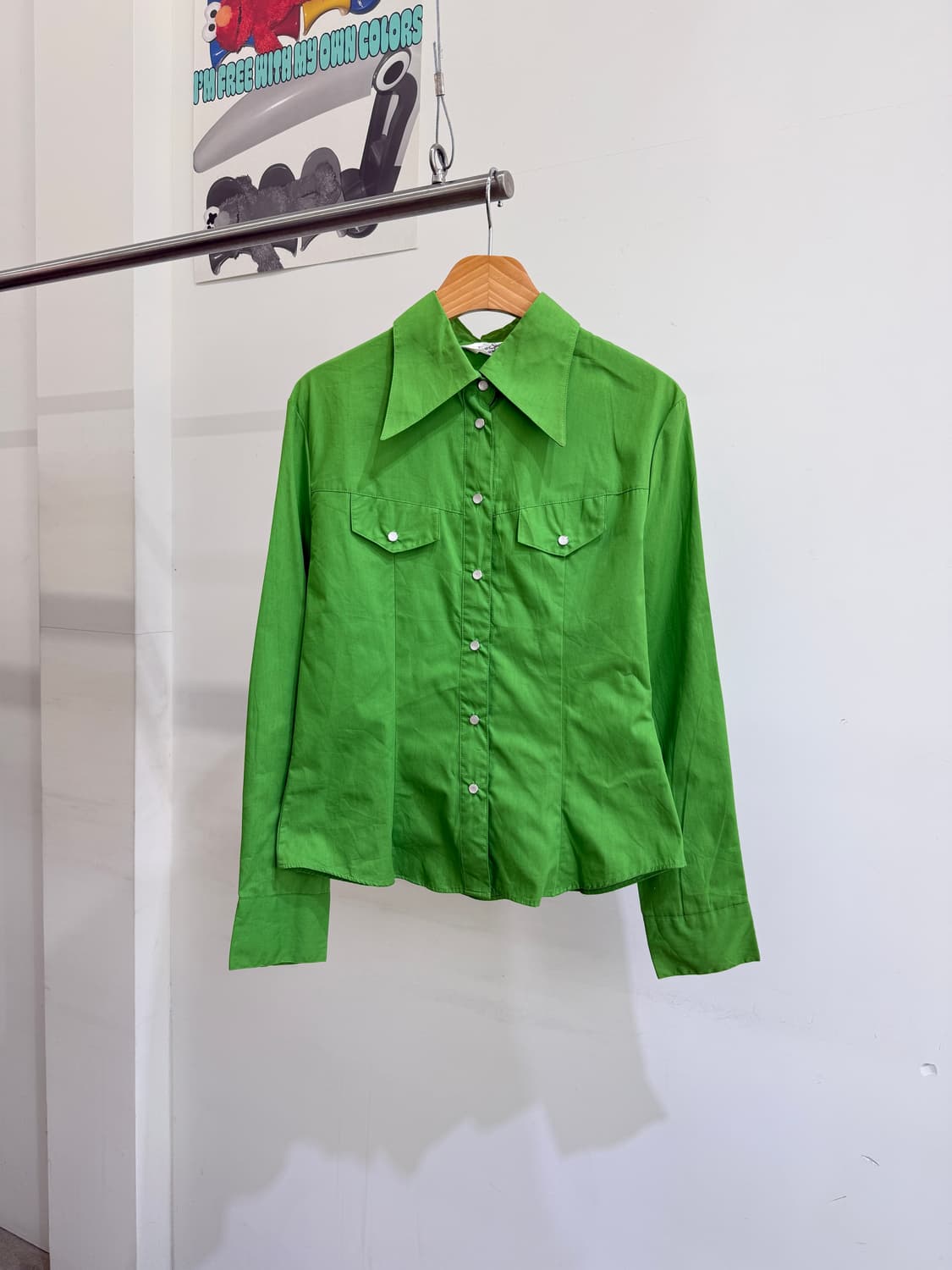 빈티지 FIVE SPOT (Made in Japan)피크드칼라셔츠 상품이미지1