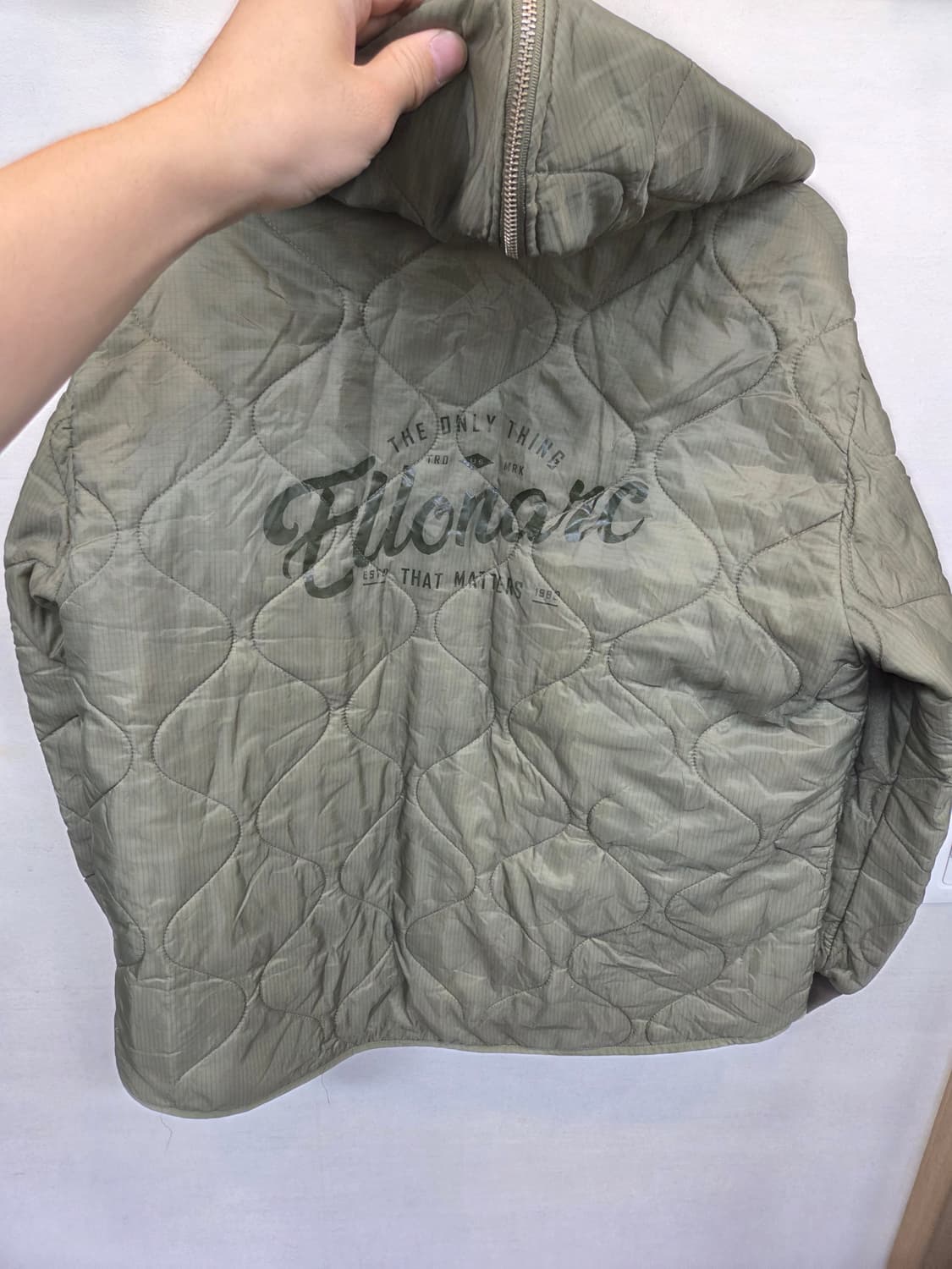 빈티지 퀄팅 깔깔이 누빔 후드자켓 xl 상품이미지3