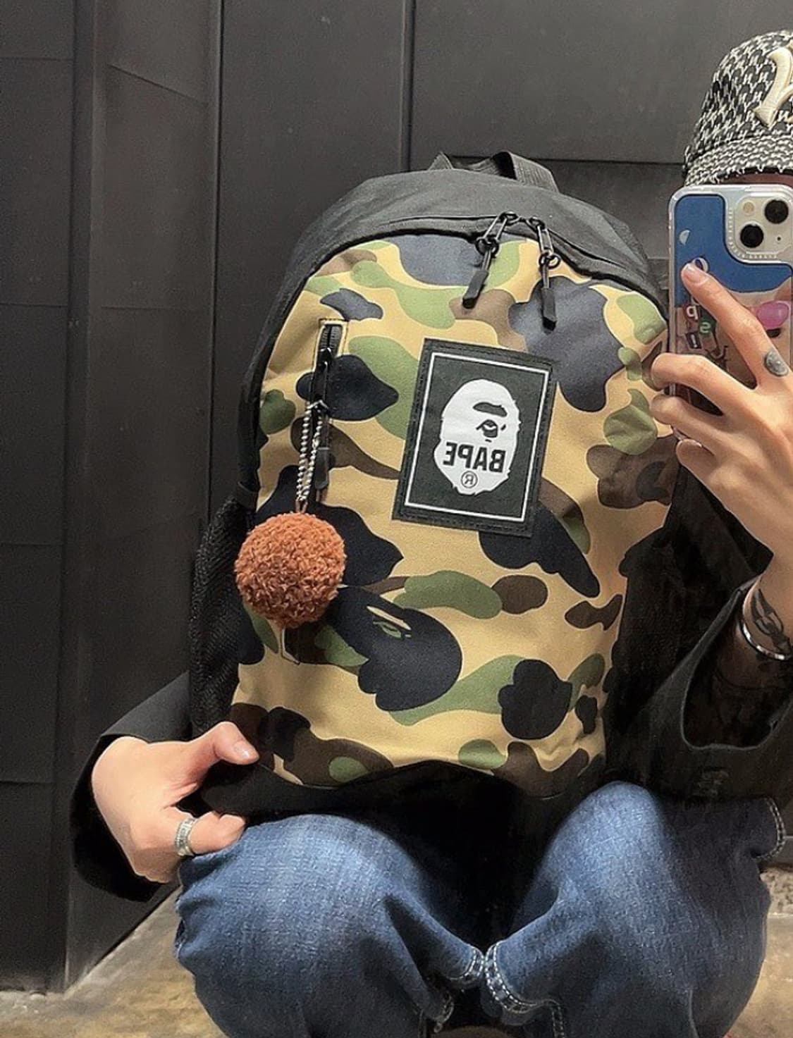 베이프 가방 백팩 (키링 포함) 새상품 정품 상품이미지4