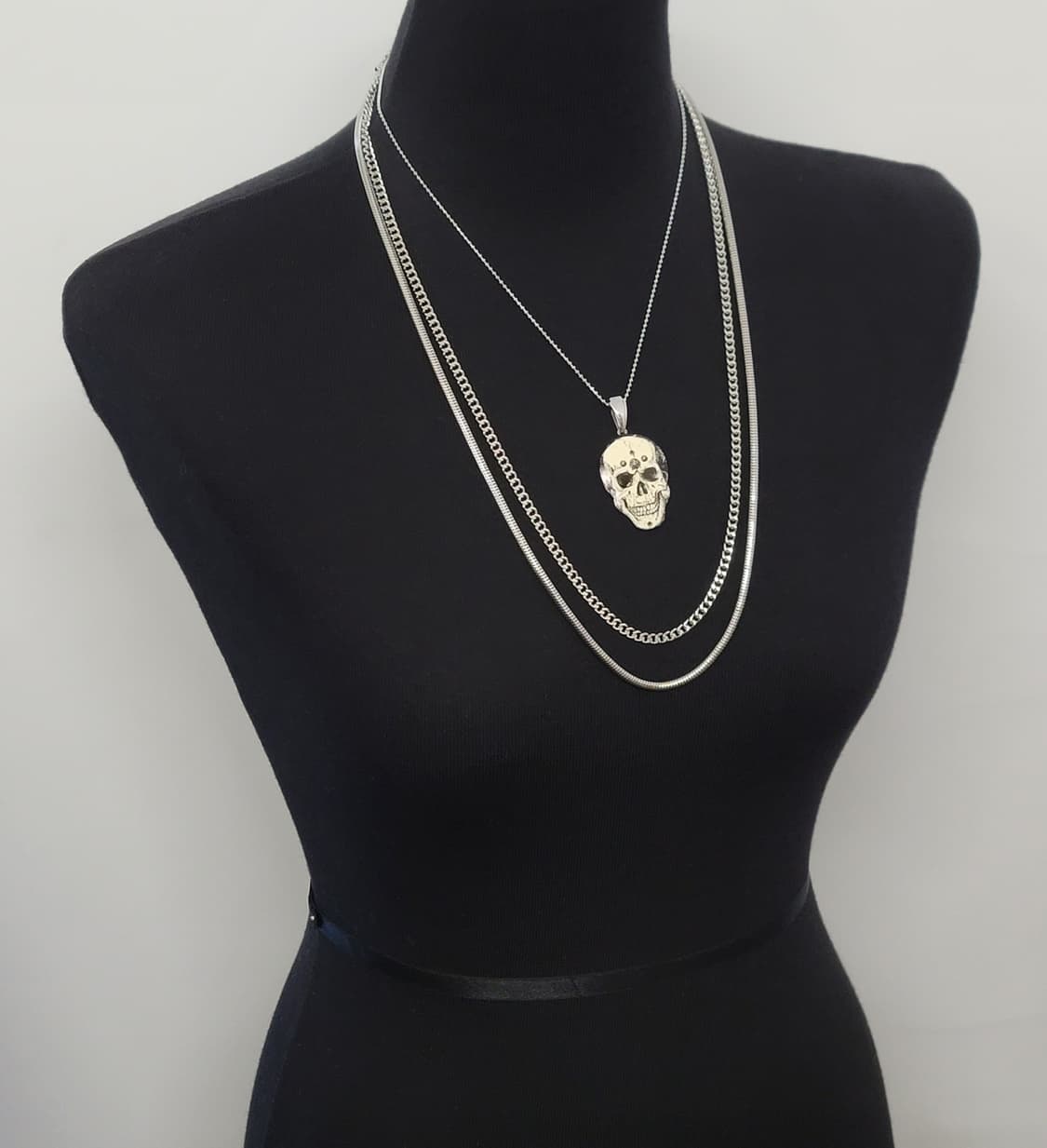 스컬 해골 빈티지목걸이 상품이미지5