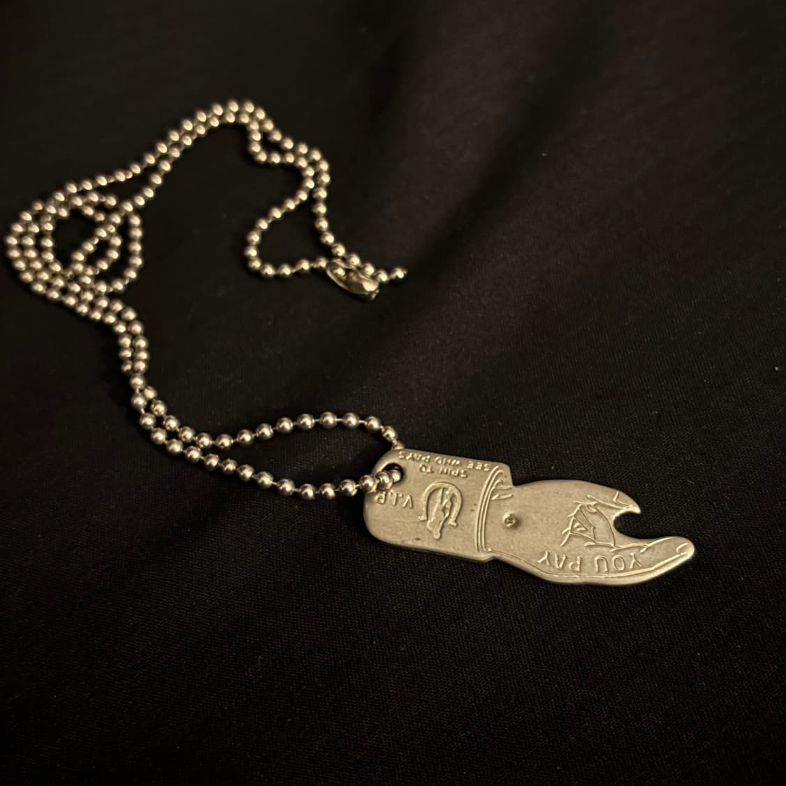 히스테릭 글래머 YOU PAY 팬던트 목걸이 상품이미지2