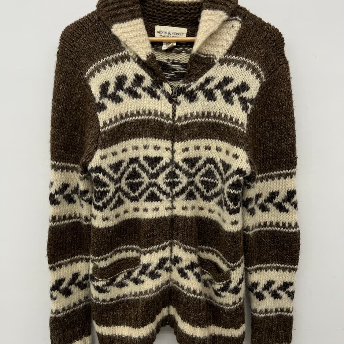 데님앤서플라이 랄프로렌 패턴 니트 가디건 남L 상품이미지2