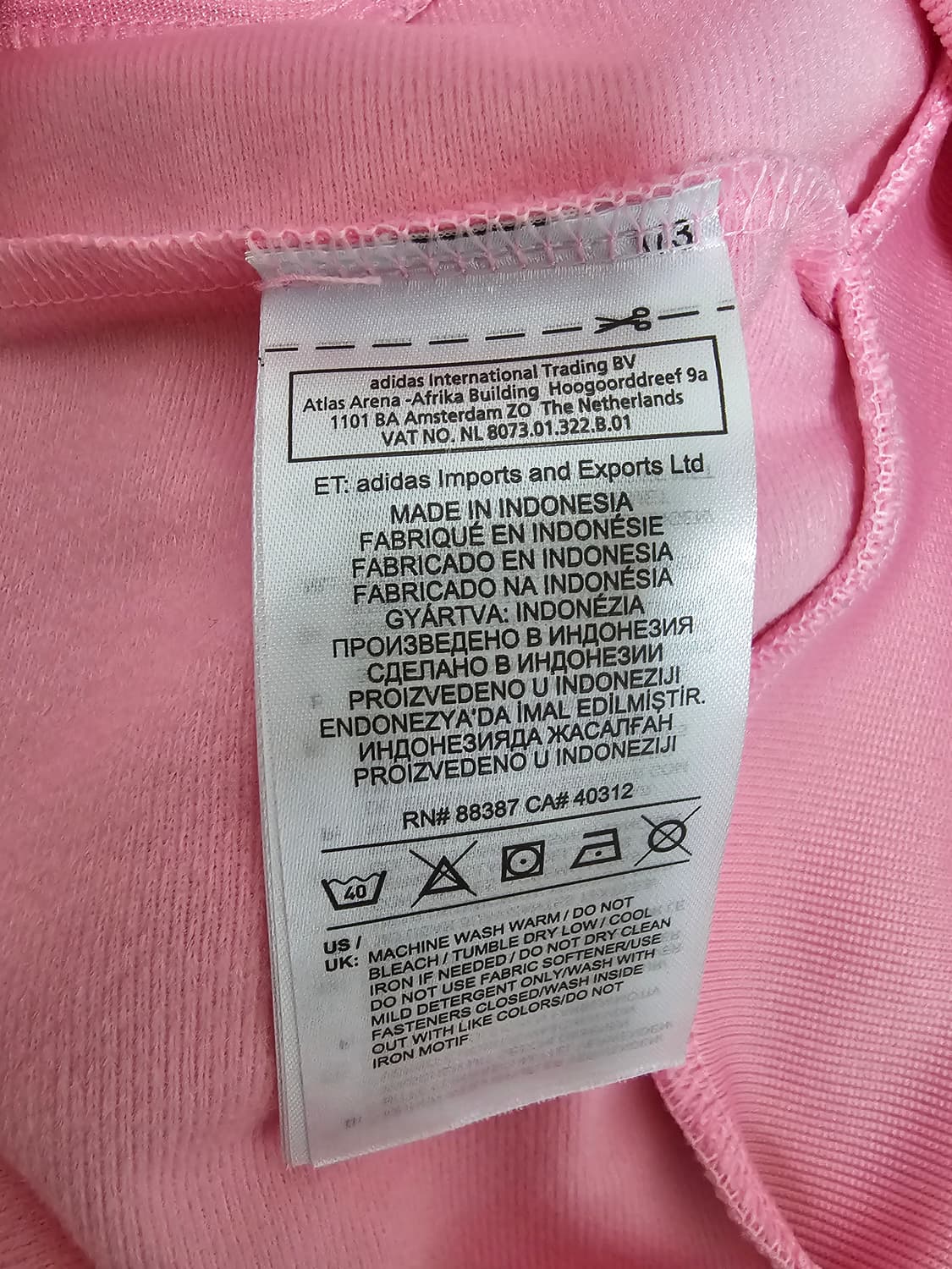 아디다스 파이어버드 딸기우유 핑크져지 L 상품이미지4