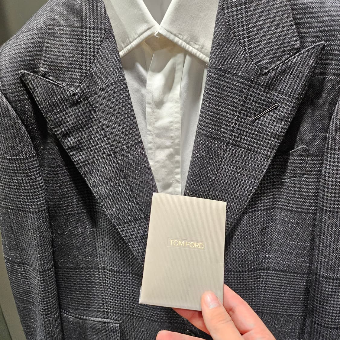 톰포드 그레이 프린스 오브 웨일스 체크 쉘튼 수트 셋업 상품이미지5