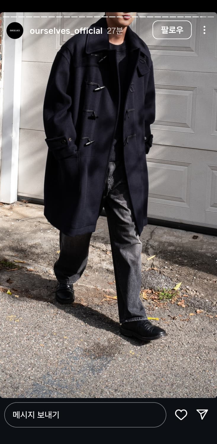 아워셀브스 25fw 울 더플코트새상품 상품이미지2