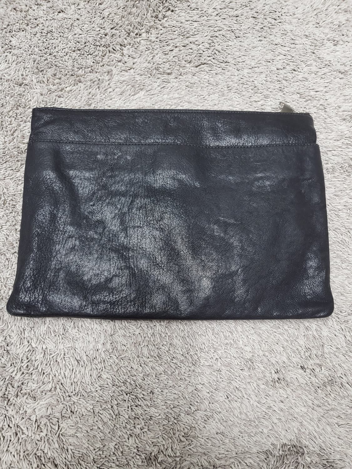 Time 포스트모던 블랙 양가죽 클러치 새제품급 상품이미지5