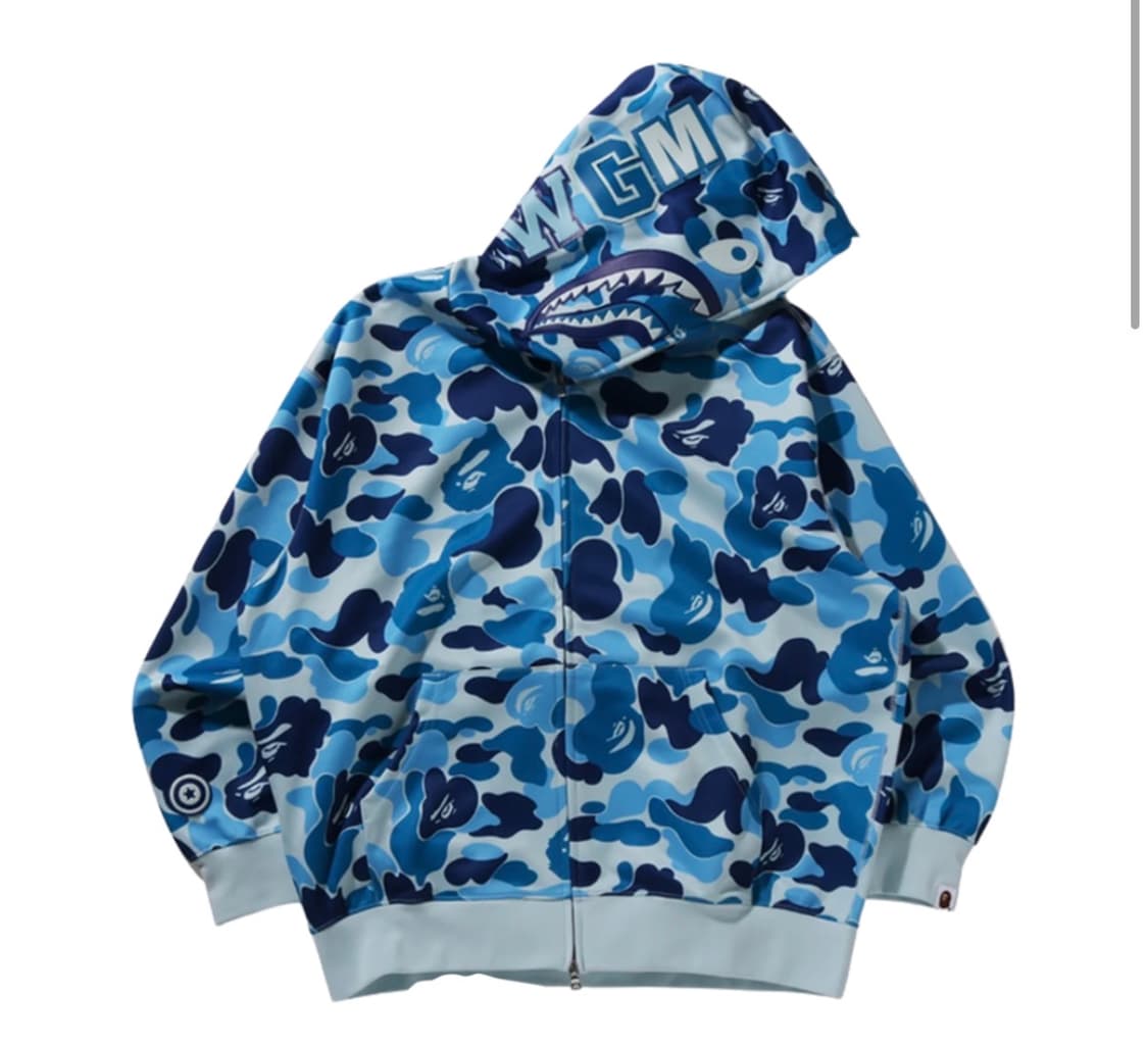 베이프 ABC 카모 레이온 후드집업 상품이미지1