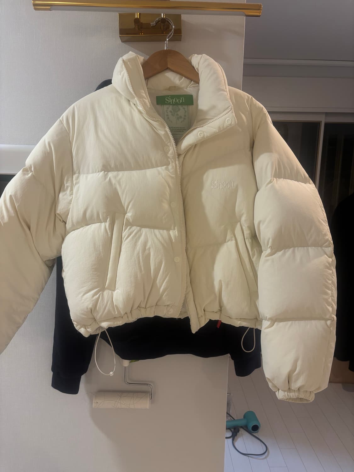 시눈 숏패딩 아이보리 상품이미지2