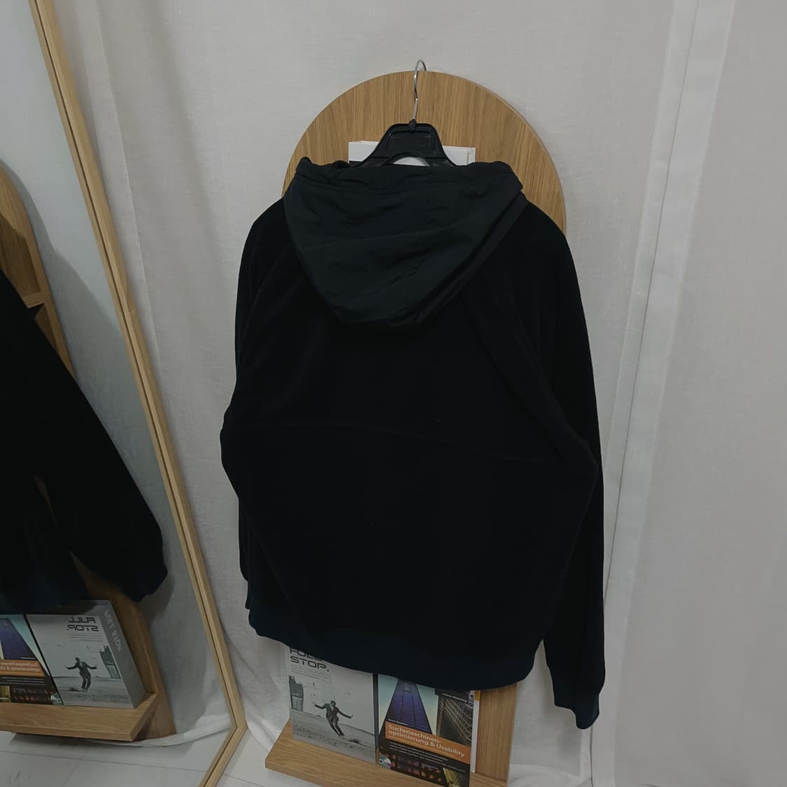 [정품] 나이키 블랙 하이브리드 후리스 후드티 [ L ] 상품이미지5