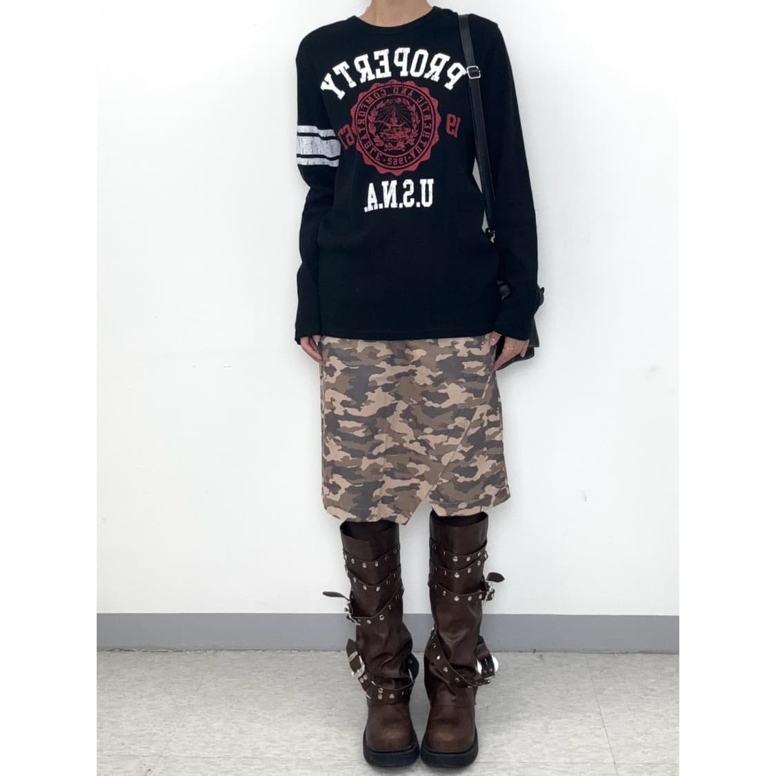 빈티지 데드스탁 카모 스커트 y2k 상품이미지7
