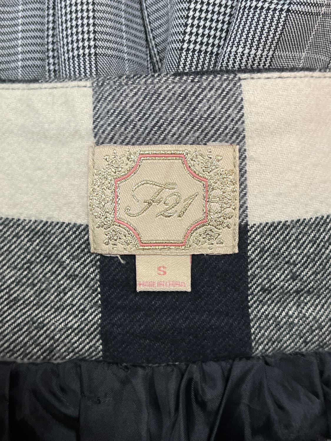 F21 체크 스커트 상품이미지4