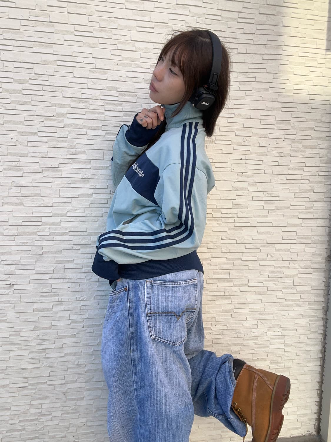 90s ADIDAS (레어) 스카이블루 베켄바우어 져지 트랙탑 상품이미지2