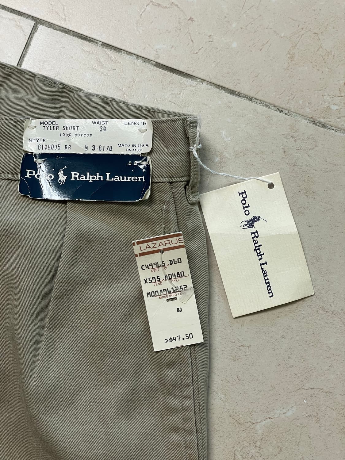 [34] 90s 폴로 타일러 쇼츠 made in USA 데드스탁 상품이미지3