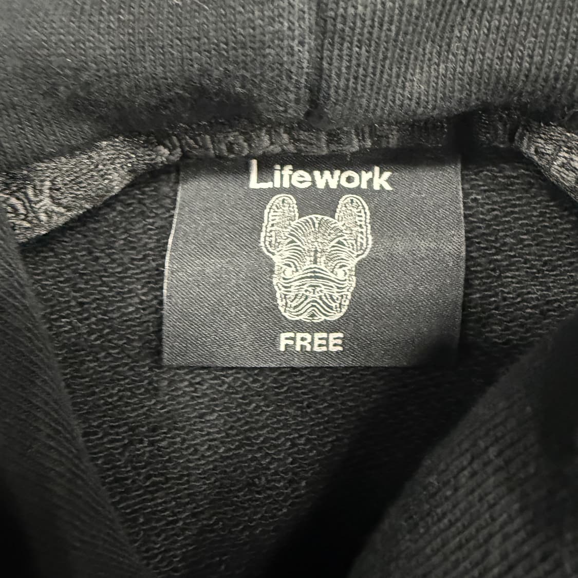 (F)라이프워크 엠브로이드 후드원피스(블랙) 상품이미지2