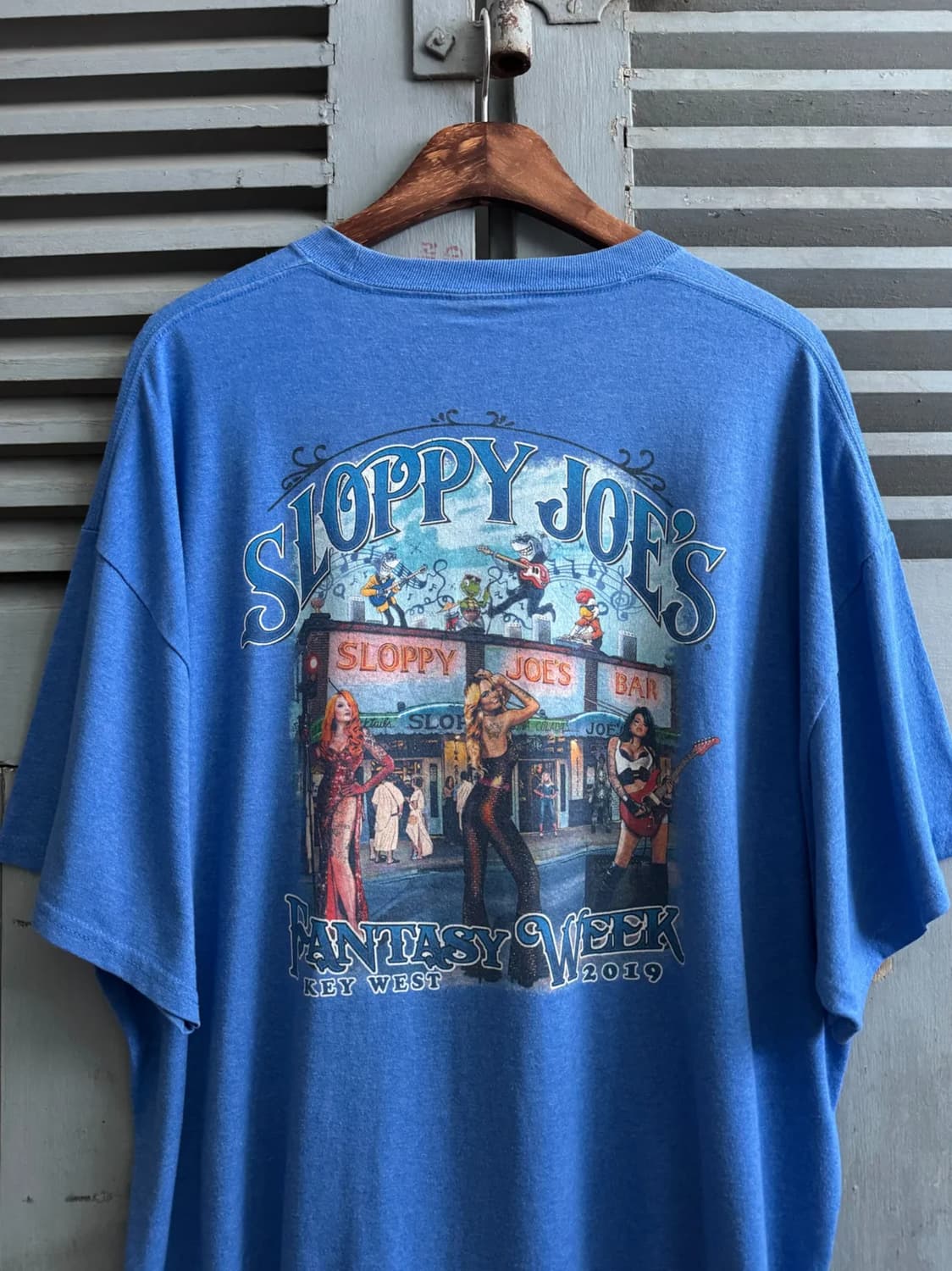 [2XL]USA 빈티지 Sloppy Zoe's 프린팅 티셔츠 상품이미지1