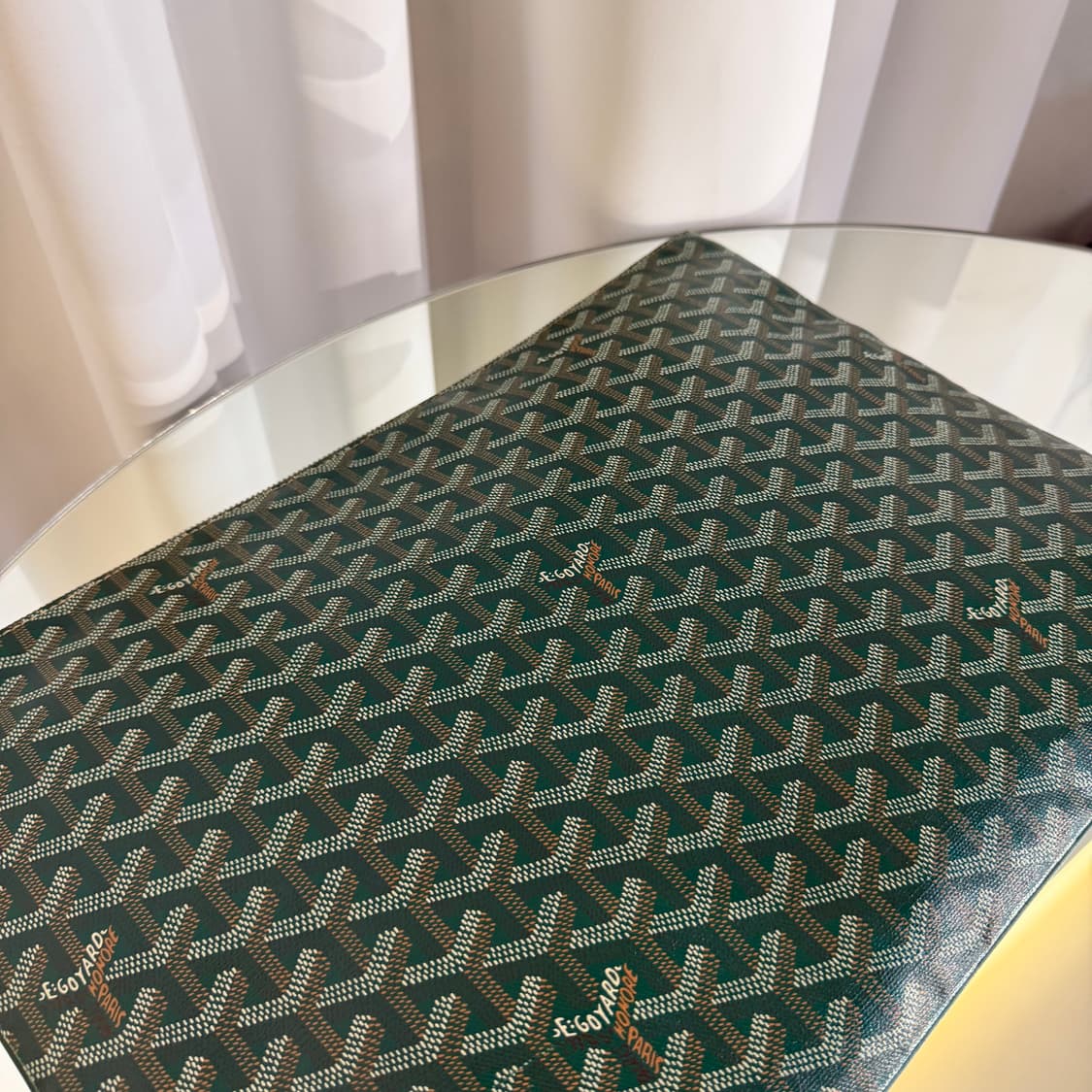 고야드 세나 클러치 GM 그린 스페셜 컬러 상품이미지3