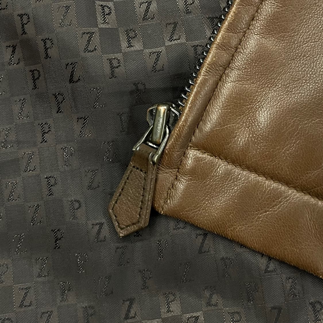 [정품/105] 빨질레리 브라운 양가죽 자켓 b19 상품이미지5