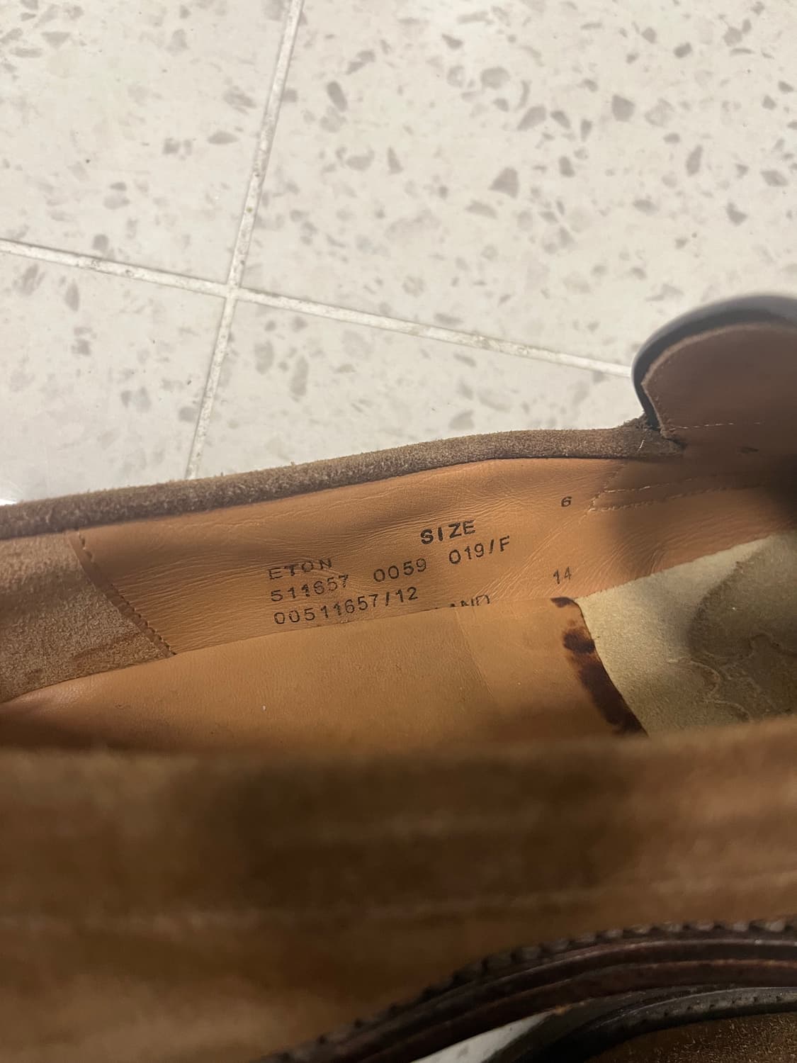 loake eton brown suede 8size(270cm)  상품이미지4