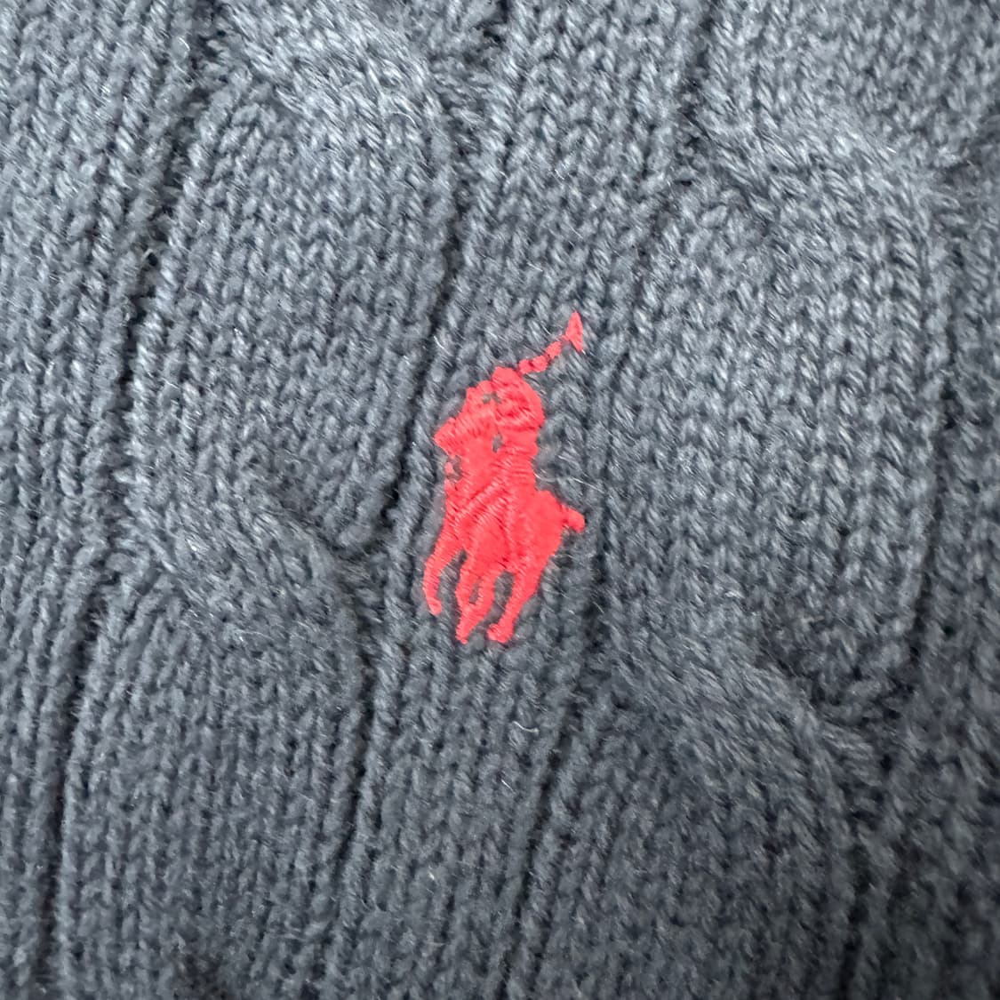 150 폴로 랄프로렌 네이비 케이블 라운드 니트  상품이미지3