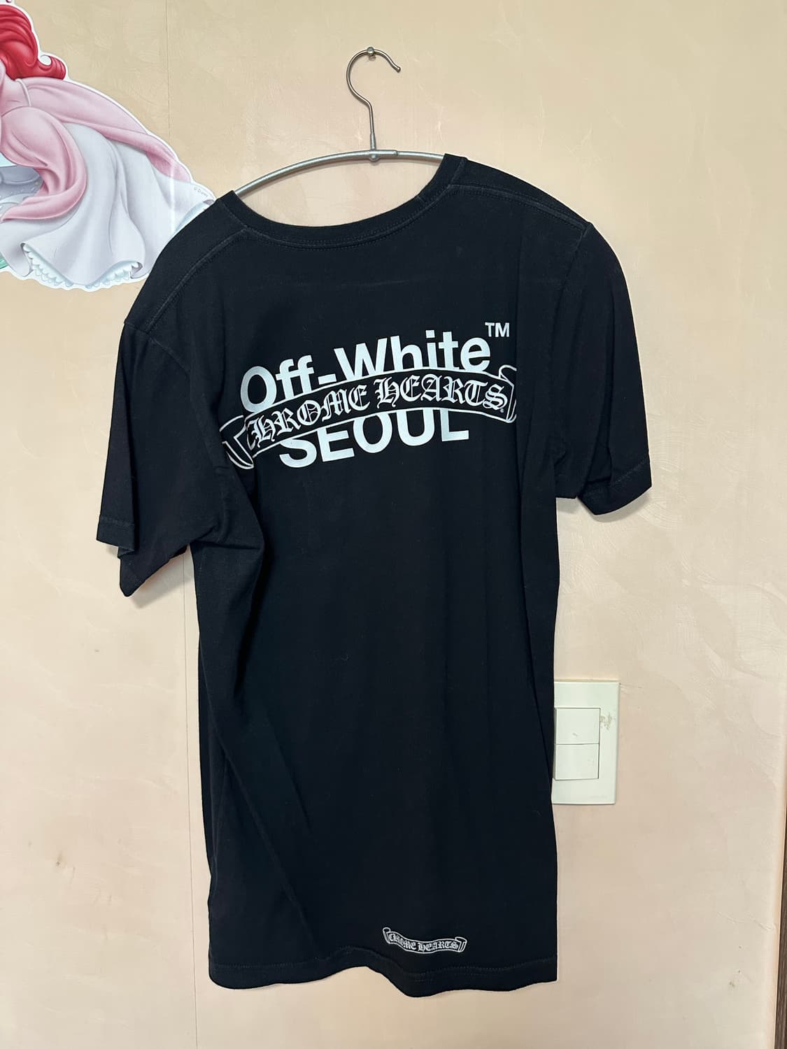한글택) M) 크롬하츠 x 오프화이트 서울 반팔 상품이미지4